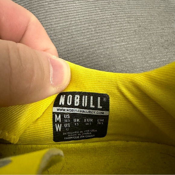 NOBULL Diamond Mesh Runner Shoes Lemon Drop Yellow Mens 10.5 Womens 12 Not Neon - Picture 13 of 13
